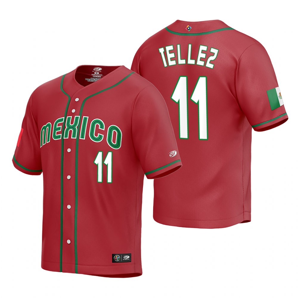 Mexico Rowdy Tellez Red Replica 2023 World Baseball Classic Jersey Mexico Rowdy Tellez Red Replica 2023 World Baseball Classic Jersey