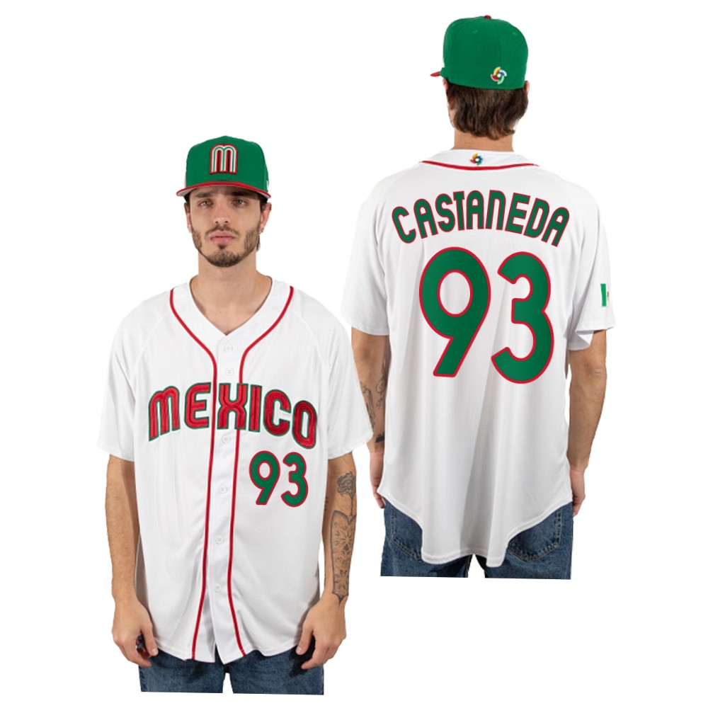 Mexico Victor Castaneda White 2023 World Baseball Classic Jersey Mexico Victor Castaneda White 2023 World Baseball Classic Jersey