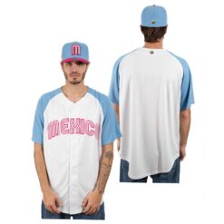 Mexico White Blue 2023 World Baseball Classic Jersey