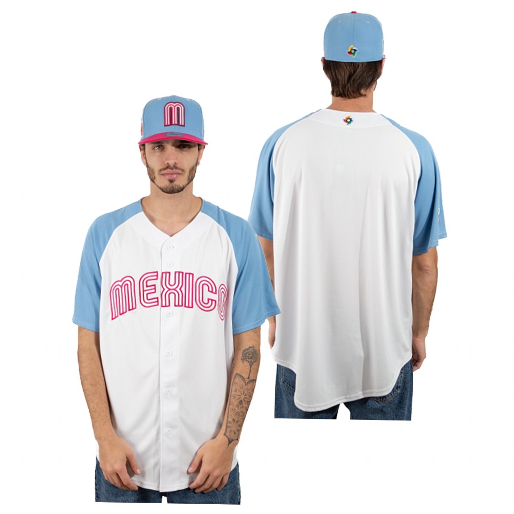 Mexico White Blue 2023 World Baseball Classic Jersey Mexico White Blue 2023 World Baseball Classic Jersey