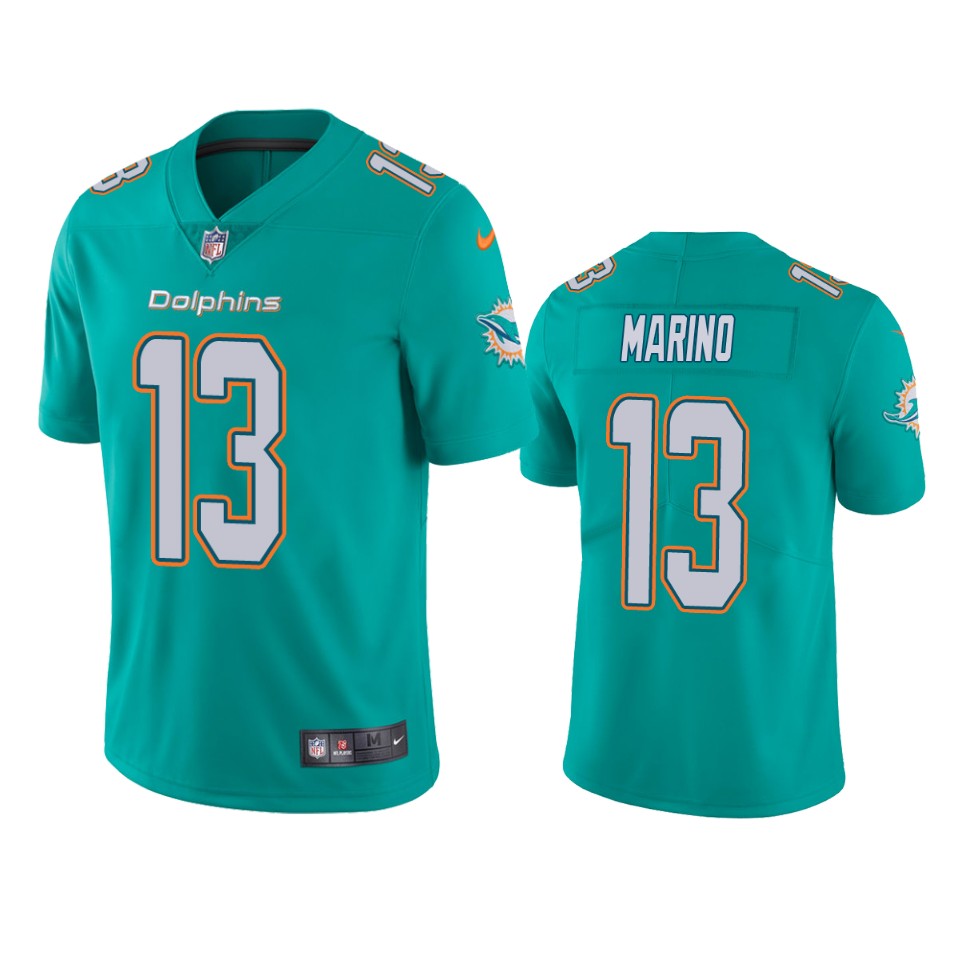 Miami Dolphins Dan Marino Aqua Limited Jersey Miami Dolphins Dan Marino Aqua Limited Jersey