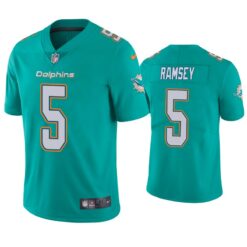 Miami Dolphins Jalen Ramsey Aqua Limited Jersey