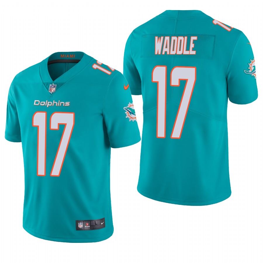 Miami Dolphins Jaylen Waddle Aqua Limited Jersey Miami Dolphins Jaylen Waddle Aqua Limited Jersey