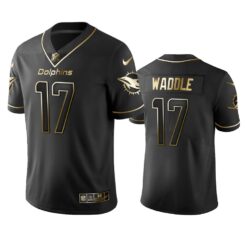 Miami Dolphins Jaylen Waddle Black Golden Limited Jersey