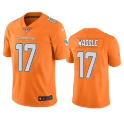 Miami Dolphins Jaylen Waddle Orange Color Rush Limited Jersey