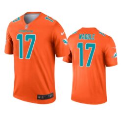 Miami Dolphins Jaylen Waddle Orange Inverted Limited Jersey