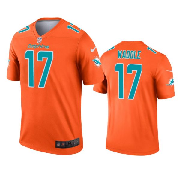 Miami Dolphins Jaylen Waddle Orange Inverted Limited Jersey Miami Dolphins Jaylen Waddle Orange Inverted Limited Jersey