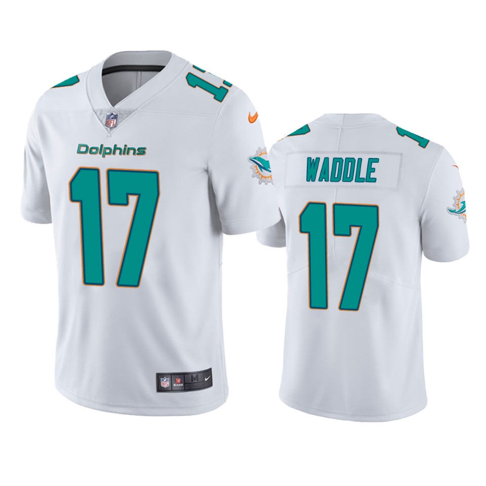 Miami Dolphins Jaylen Waddle White Limited Jersey Miami Dolphins Jaylen Waddle White Limited Jersey