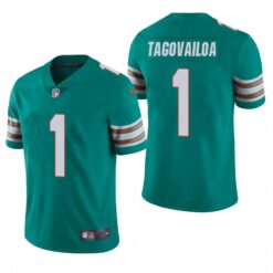 Miami Dolphins Tua Tagovailoa Aqua Alternate Limited Jersey
