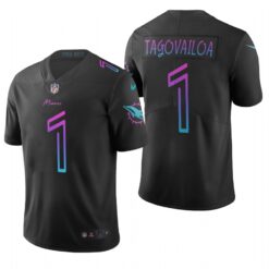 Miami Dolphins Tua Tagovailoa Black City Edition Limited Jersey