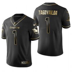 Miami Dolphins Tua Tagovailoa Black Golden Limited Jersey