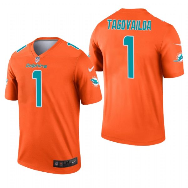 Miami Dolphins Tua Tagovailoa Orange Inverted Limited Jersey Miami Dolphins Tua Tagovailoa Orange Inverted Limited Jersey