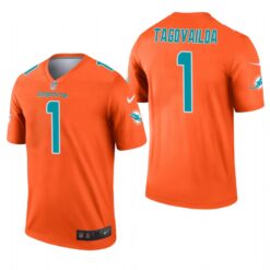 Miami Dolphins Tua Tagovailoa Orange Inverted Limited Jersey