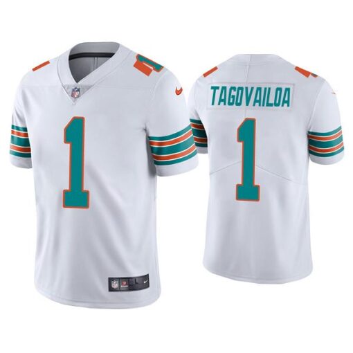 Miami Dolphins Tua Tagovailoa White Alternate Limited Jersey
