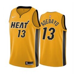 Miami Heat Bam Adebayo 2021 Earned Yellow Jersey