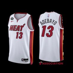 Miami Heat Bam Adebayo 2022-23 Association Edition Jersey White