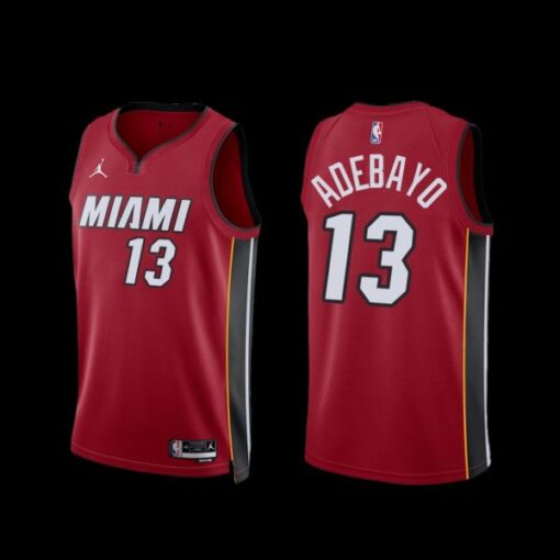 Miami Heat Bam Adebayo 2022-23 Red Statement Edition Jersey