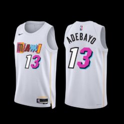 Miami Heat Bam Adebayo 2022-23 White City Edition Jersey