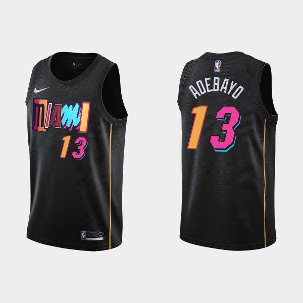 Miami Heat Bam Adebayo 2022 City Black Jersey Miami Heat Bam Adebayo 2022 City Black Jersey