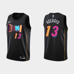 Miami Heat Bam Adebayo 2022 City Black Jersey