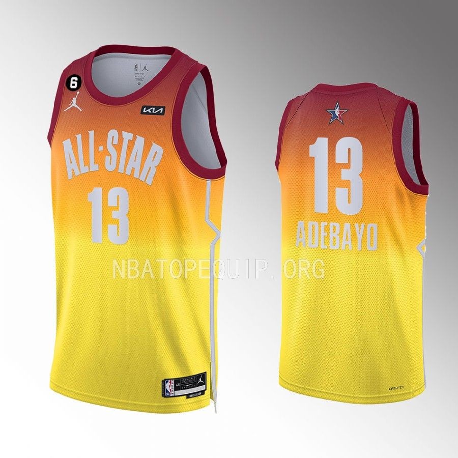 Miami Heat Bam Adebayo 2023 NBA All-Star Orange Jersey Miami Heat Bam Adebayo 2023 NBA All-Star Orange Jersey