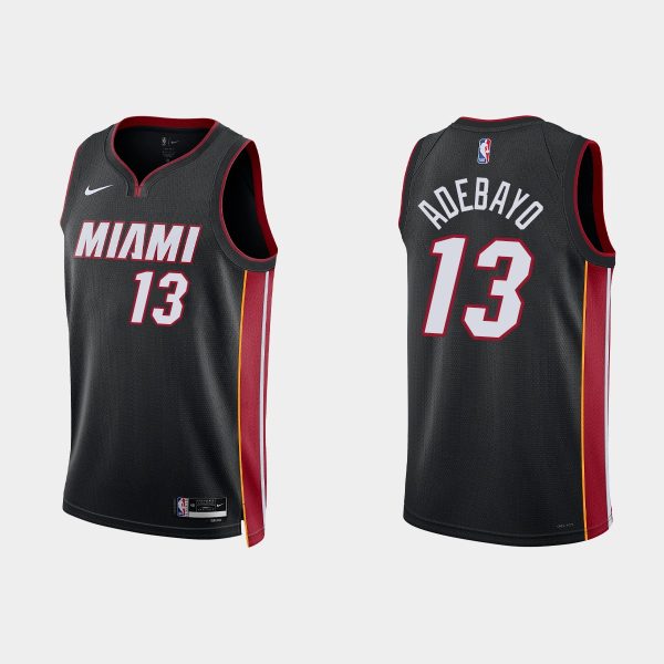 Miami Heat Bam Adebayo Black Icon Jersey Miami Heat Bam Adebayo Black Icon Jersey