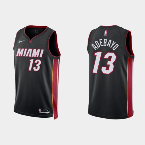 Miami Heat Bam Adebayo Black Icon Jersey