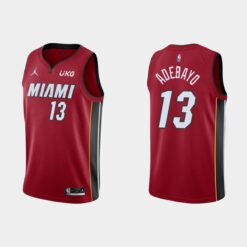 Miami Heat Bam Adebayo Red Statement Jersey
