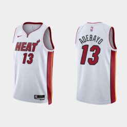 Miami Heat Bam Adebayo White Association Jersey
