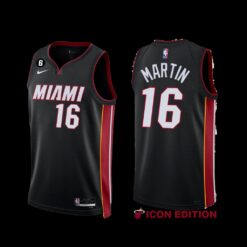 Miami Heat Caleb Martin 2022-23 Black Icon Edition Jersey