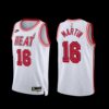 Miami Heat Caleb Martin 2022-23 Association Edition Jersey White NO.6 Patch