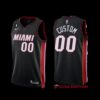 Miami Heat Custom 2022-23 Red Statement Edition Jersey