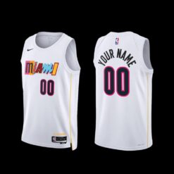 Miami Heat Custom 2022-23 City Edition Jersey White