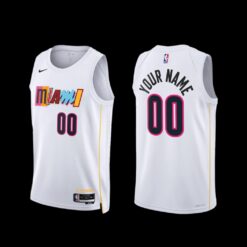 Miami Heat Custom 2022-23 White City Edition Jersey