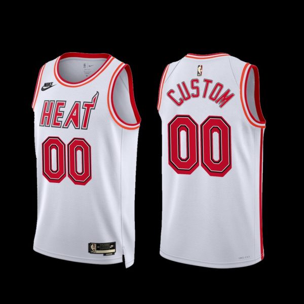 Miami Heat Custom 2022-23 White Classic Edition Jersey Miami Heat Custom 2022-23 White Classic Edition Jersey