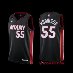 Miami Heat Duncan Robinson 2022-23 Black Icon Edition Jersey