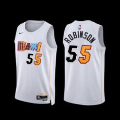 Miami Heat Duncan Robinson 2022-23 White City Edition Jersey