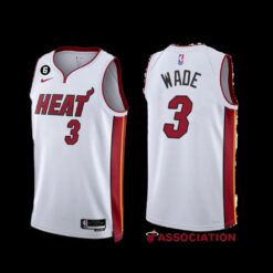 Miami Heat Dwyane Wade 2022-23 Association Edition Jersey White