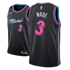Miami Heat Dwyane Wade Black City Jersey