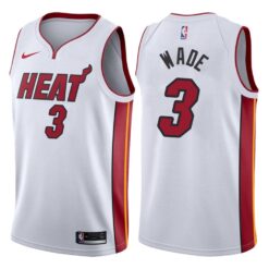 Miami Heat Dwyane Wade White Association Jersey