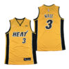 Miami Heat Dwyane Wade Hall of Fame White Throwback Jersey