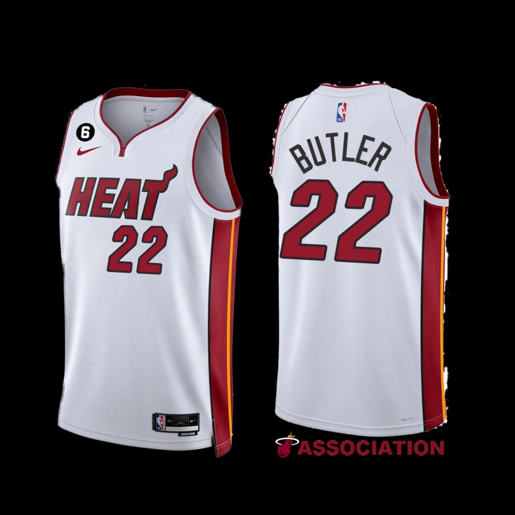 Miami Heat Jimmy Butler 2022-23 Association Edition Jersey White NO.6 Patch Miami Heat Jimmy Butler 2022-23 Association Edition Jersey White NO.6 Patch
