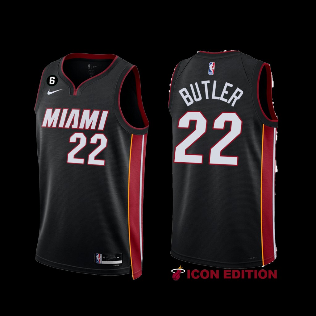Miami Heat Jimmy Butler 2022-23 Black Icon Edition Jersey Miami Heat Jimmy Butler 2022-23 Black Icon Edition Jersey