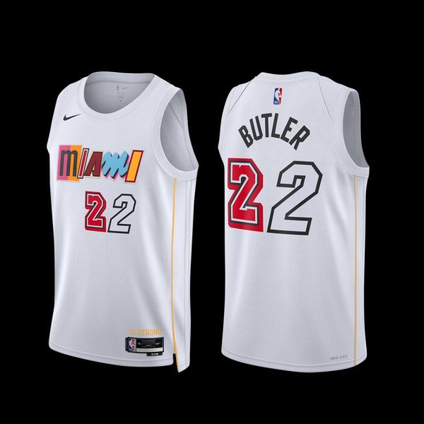 Miami Heat Jimmy Butler 2022-23 White City Edition Jersey Miami Heat Jimmy Butler 2022-23 White City Edition Jersey