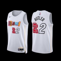 Miami Heat Jimmy Butler 2022-23 White City Edition Jersey