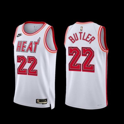 Miami Heat Jimmy Butler 2022-23 White Classic Edition Jersey