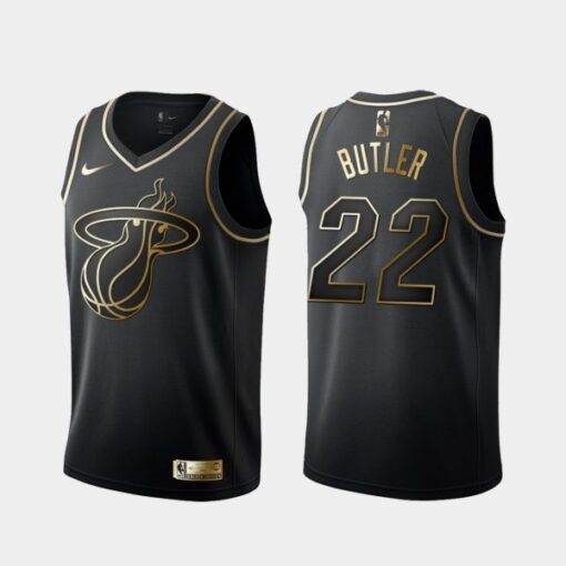 Miami Heat Jimmy Butler Black Golden Jersey