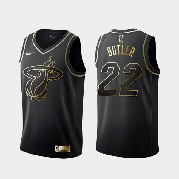 Miami Heat Jimmy Butler Black Golden Jersey Miami Heat Jimmy Butler Black Golden Jersey