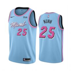Miami Heat Kendrick Nunn 2020 Blue City Vice Night Jersey