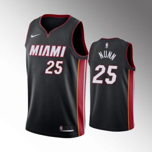 Miami Heat Kendrick Nunn Black Icon Jersey